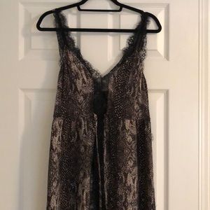Fleur du mal python slip dress